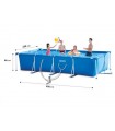 Intex - Piscina Estructural 450x220x84 cm con bomba de filtrado.