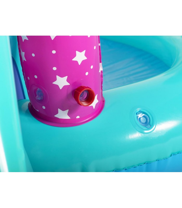 Piscina Para Niños Incluye Tobogan Inflable Capacidad 220 L - 2.74 M X 1.98 M X 1.37 M