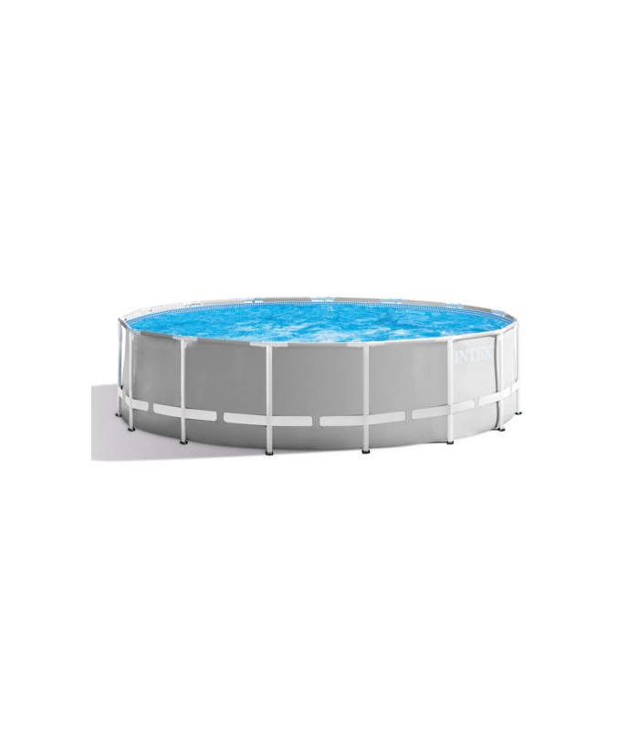 Intex - Piscina estructural 457x122cm Con escalera, cobertor y bomba de filtrado