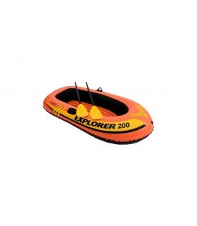 Intex - Bote inflable modelo Explorer Capacidad 95 kg con inflador y remos