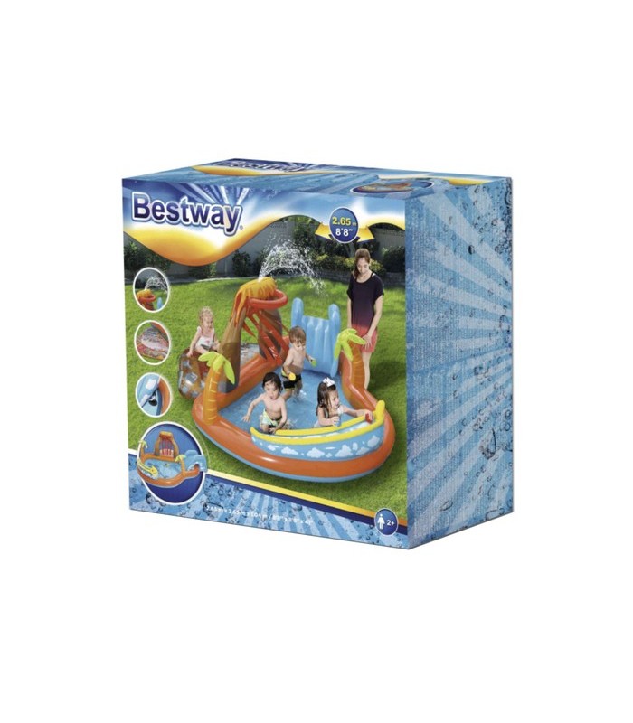 Piscina Centro De Juegos Acuático Lava Lagoon Bestway