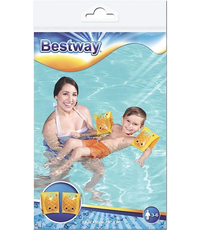 FLOTADOR DE BRAZO 23CM X 15CM PIÑA - FRESA - BESTWAY
