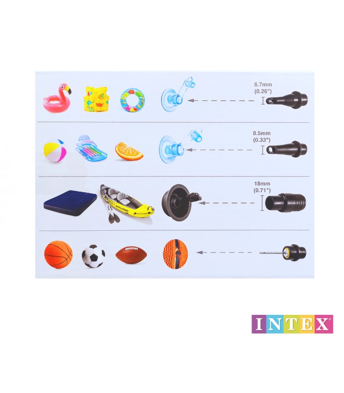 INFLADOR DE MANO DE 48CM INTEX 68615