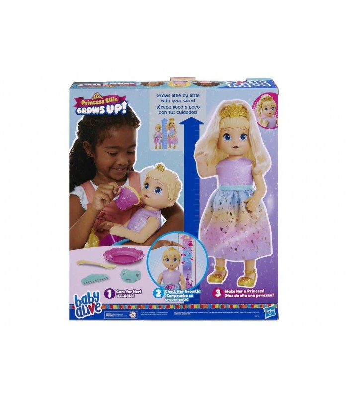 La princesa Ellie de Baby Alive crece Muneca Pelo Rubio