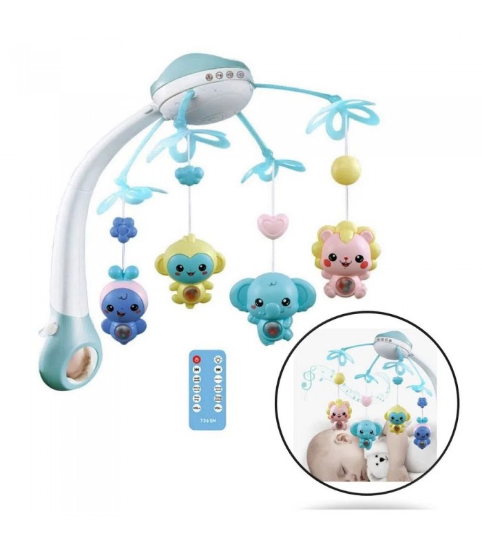 Móvil Musical para Bebes con Proyector y Bluetooth