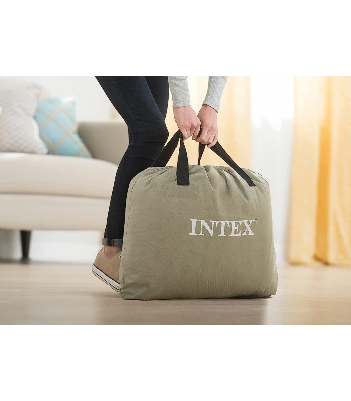 COLCHÓN QUEEN 152X203X46 CM INTEX DURA-BEAMPLUS CON BOMBA INTEGRADA