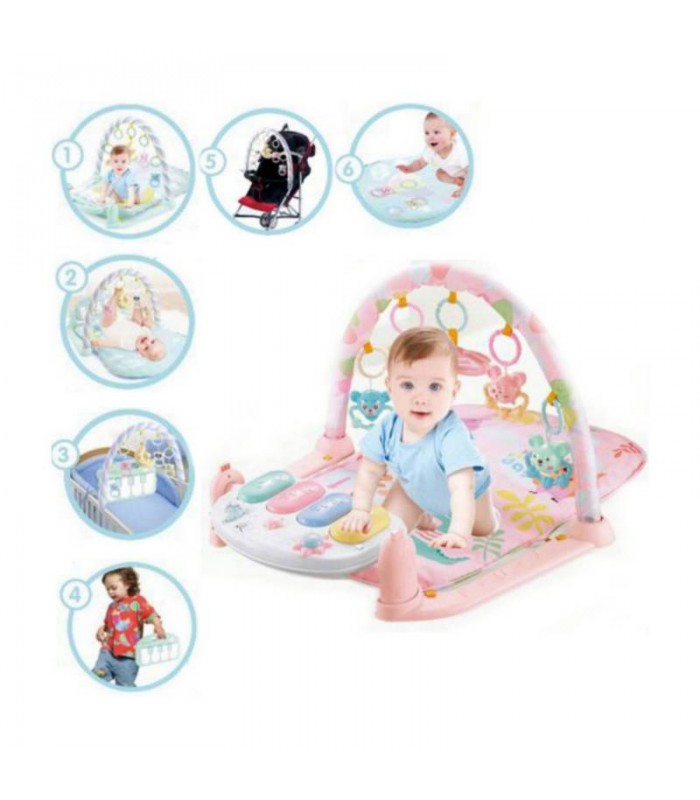 Gimnasio para bebe piano musical fisher price fashion