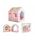 Casita de princesas para jugar incluye sillon y puf - Intex
