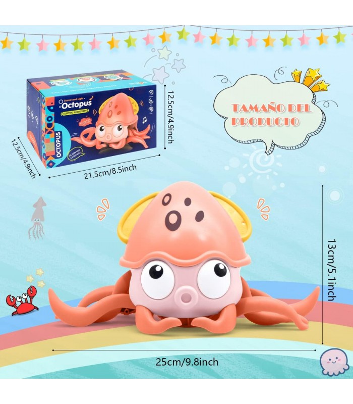 PULPO BAILARIN RECARGABLE CON SENSOR DE MOVIMIENTO