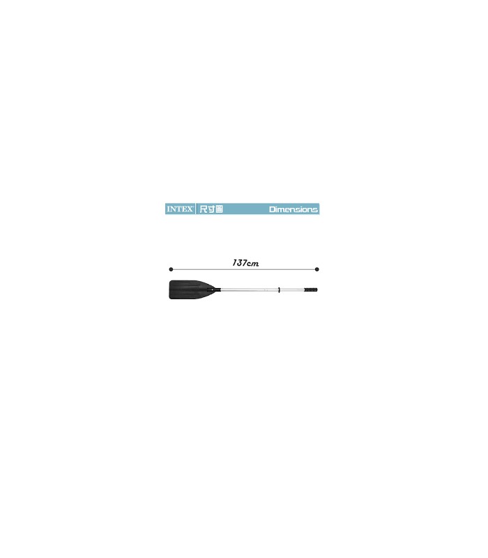 69625 - SET DE REMOS DE ALUMINIO PARA BOTE INTEX 2 x137cm