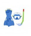 BESTWAY - Set de buceo infantil completo,  snorkel  3 años+(24-27)