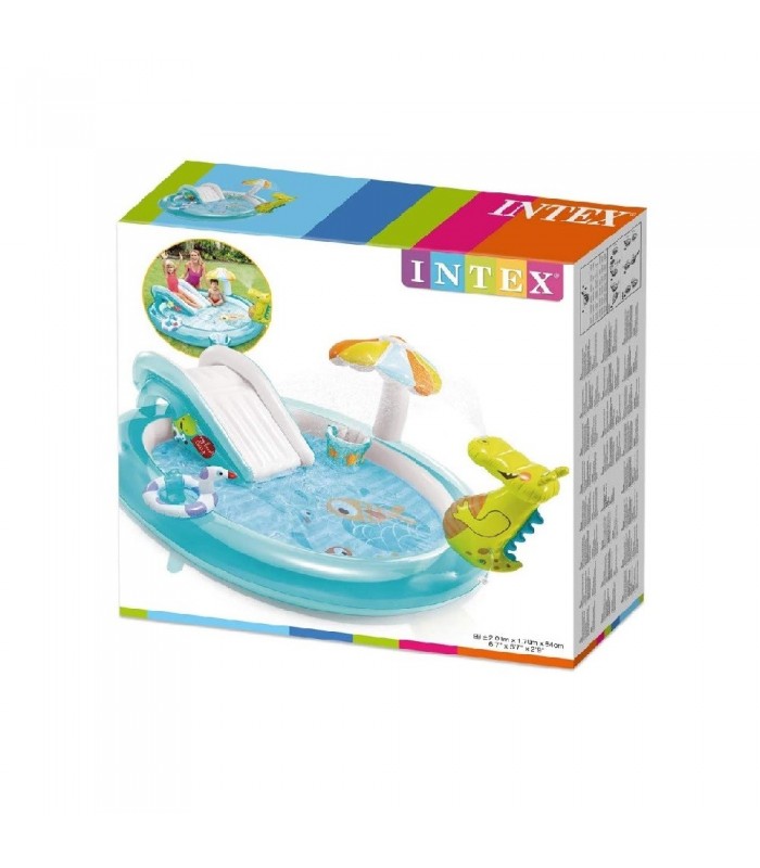 Piscina Bañera Inflable Centro de Juegos Dragon - Intex