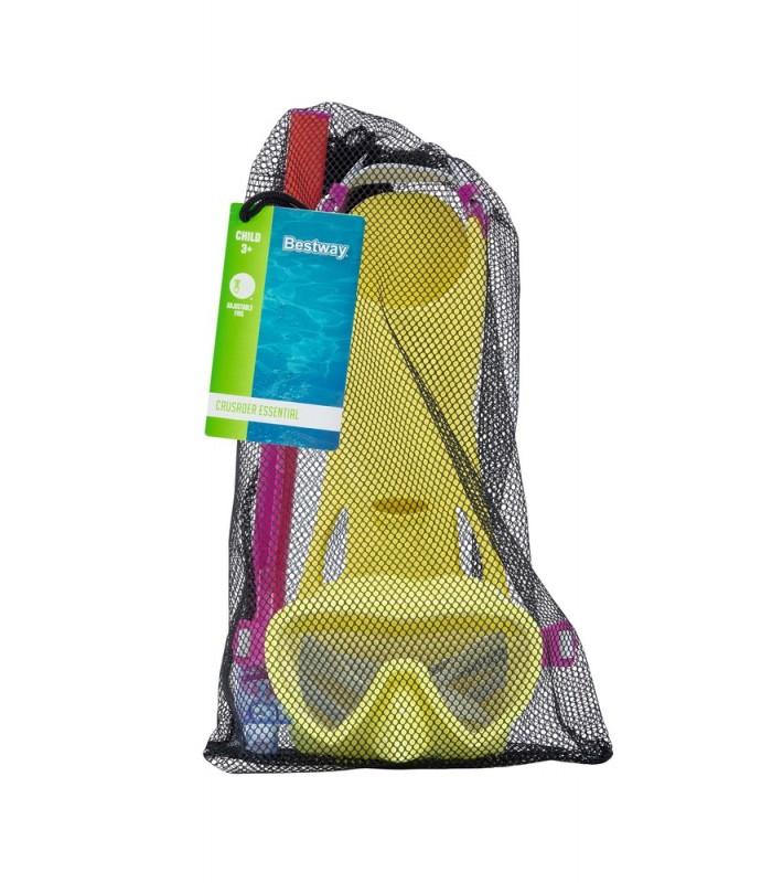 BESTWAY - Set de buceo infantil completo,  snorkel  3 años+(24-27)