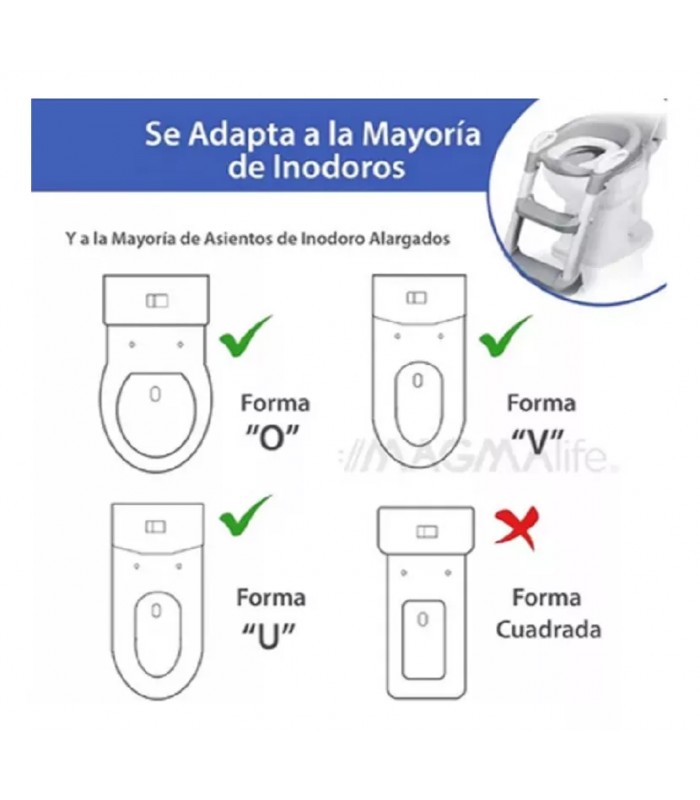 ADAPTADOR DE BAÑO 2 EN 1 CON ASIENTO ACOLCHADO