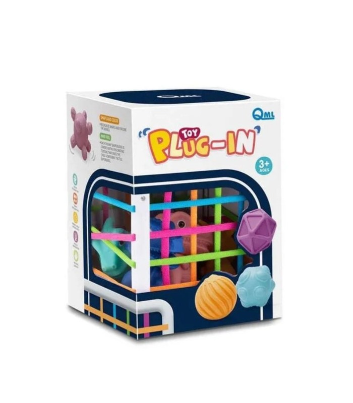 JUGUETE DE CLASIFICACIÓN FORMA DE CUBO SENSORIAL PARA BEBÉ