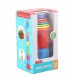 Juego Didáctico Vasos De Apilar Multicolor Para Bebes