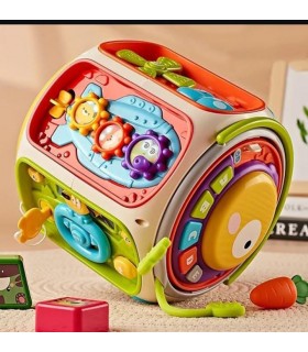 JUGUETE DIDÁCTICO MULTICOLOR Cubo 9 en 1 PARA BEBÉS