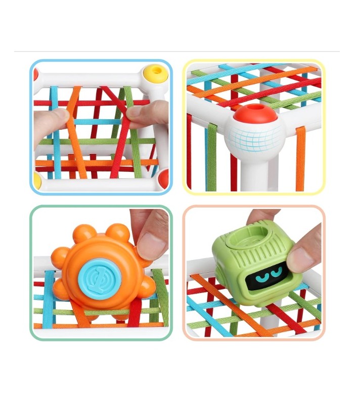 Cubo lógico de exploración sensorial