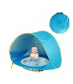 CARPA PARA BEBES CON PISCINA AZUL