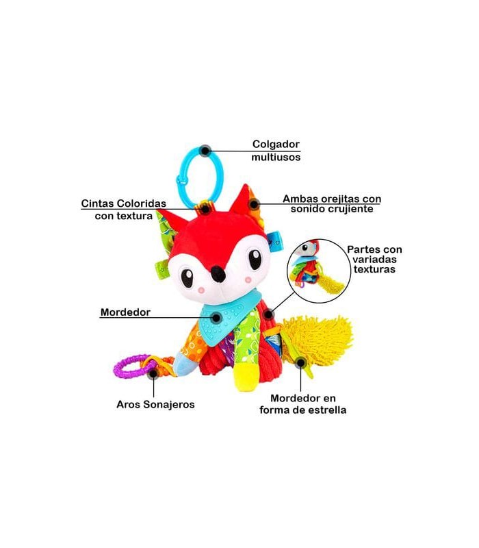 Peluche Sonajero Zorrito