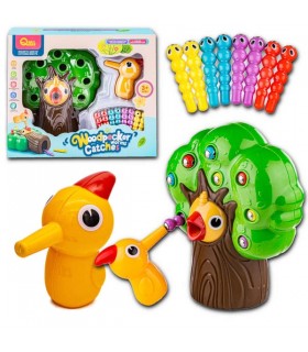 Juego de Atrapar Insectos de Pájaro Carpintero