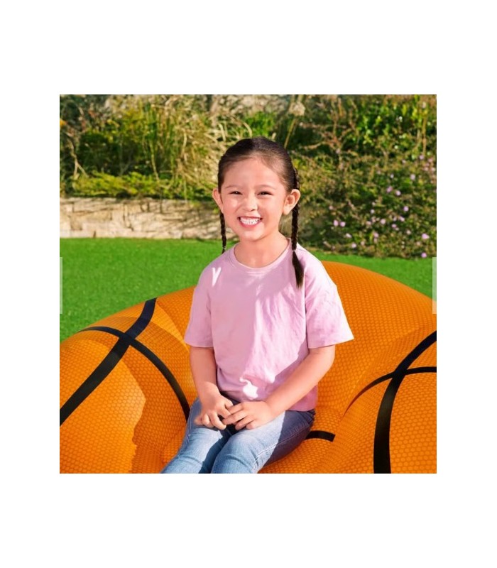 Sillón Inflable Infantil de Baloncesto Bestway NARANJA