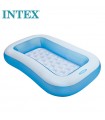 Intex - Piscina inflable rectángulo con base inflable