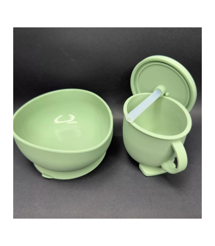 Set De Alimentación Para Bebe 6 Piezas, Platos De Silicona