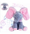 Peluche Elefante Eléctrica, Orejas Plegable