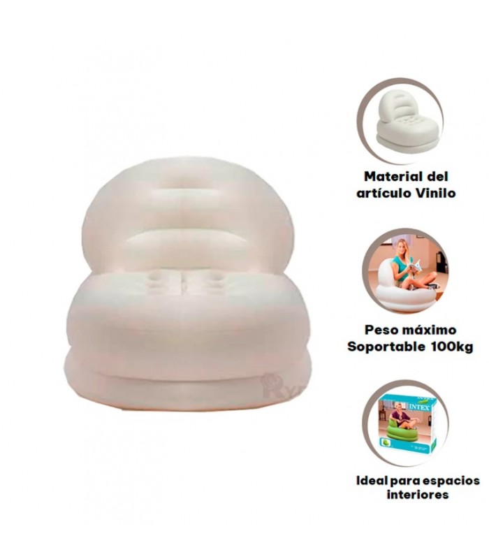 SOFÁ SILLA INFLABLE  MODERNO BLANCO