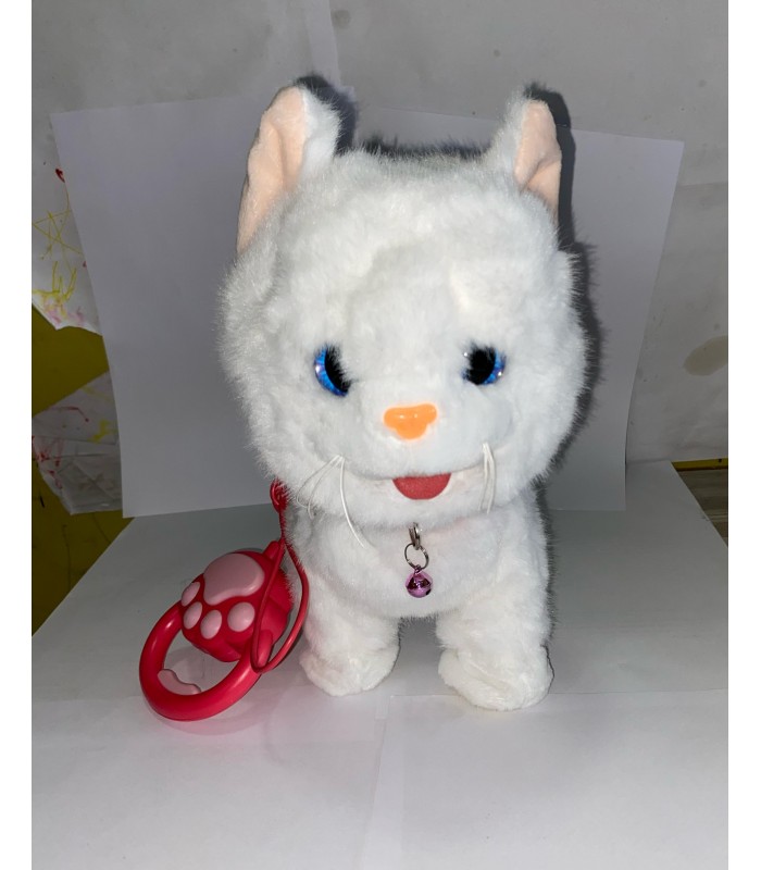 Gato Blanco Peluche Camina Canta