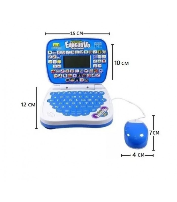 Mini Laptop Interactiva Educativa Español e Ingles