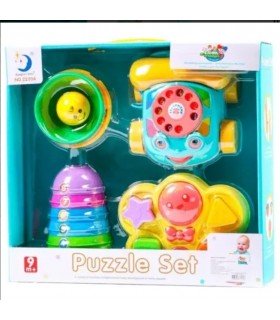 Juguete Set Para Bebes Aros Apilables, Mariposa Y Teléfono