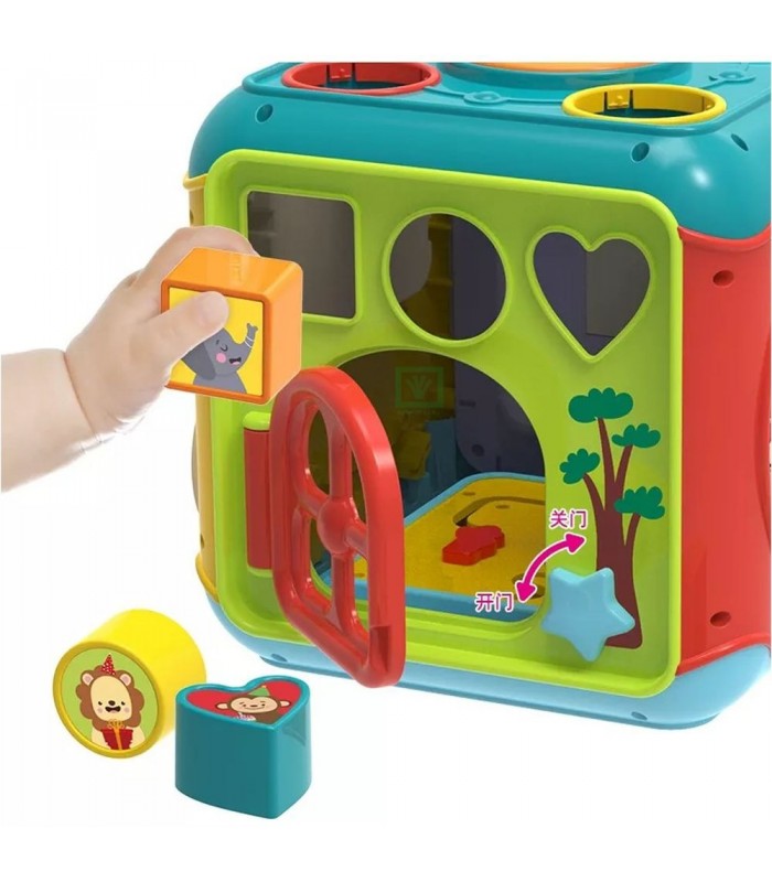 CUBO EDUCATIVO DE ACTIVIDADES 7 EN 1 CON SONIDOS Y LUCES