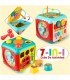 CUBO EDUCATIVO DE ACTIVIDADES 7 EN 1 CON SONIDOS Y LUCES