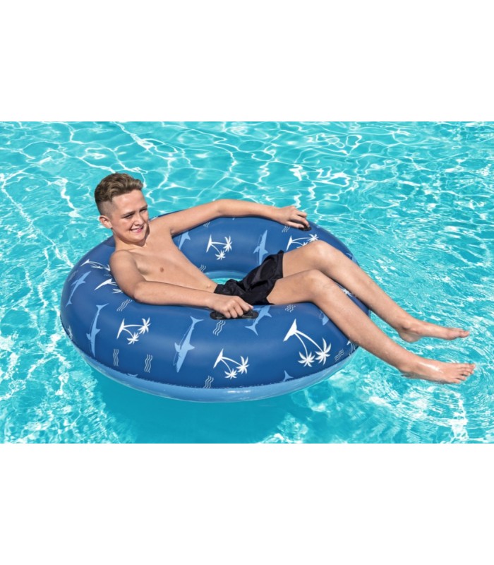 Anillo inflable con asas 119 cm Náutico AZUL