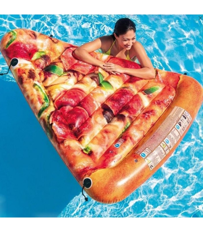 colchoneta flotante pizza