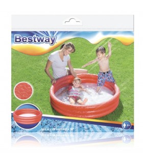 Pileta Inflable Redonda Tres Anillos ROJO
