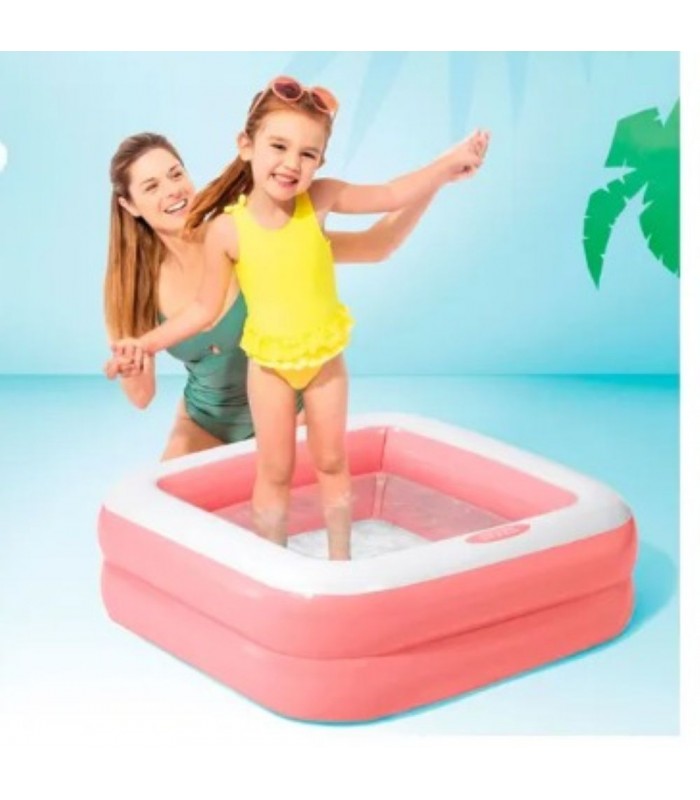 Piscina recreativa inflable con base acolchada 85cmx85cmx23cm - Intex