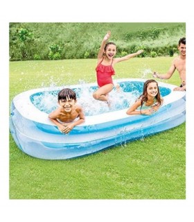 Intex- Piscina Inflable Familiar Rectangular 2.62m. x 1.75m x 56 cm