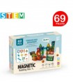 Bloques Magnéticos Didácticos STEM Caja 69 Piezas