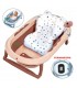 Bañera  Plegable Ballenita Con Termómetro Rosado