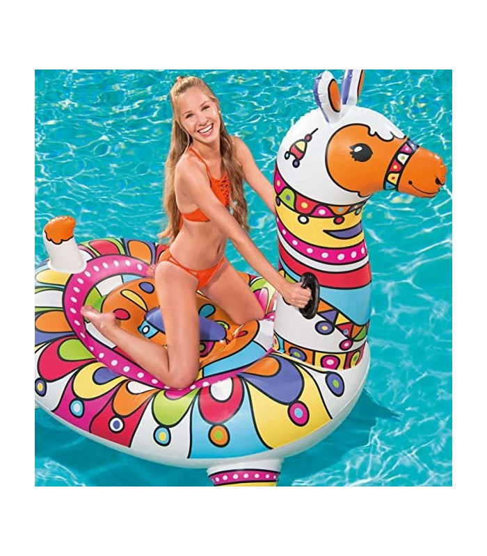 Flotador inflable montable  modelo Alpaca multicolor - BESTWAY