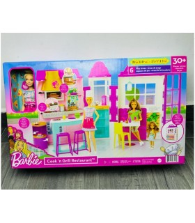 Set Barbie Restaurante Con Muñeca