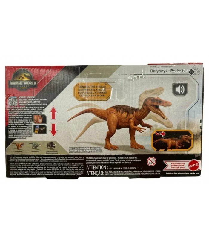 Figura de dinosaurio rugiente