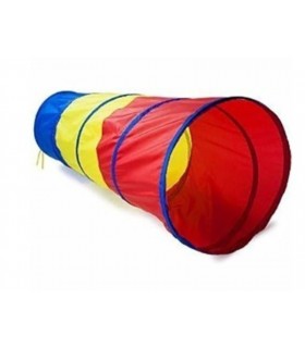 Túnel plegable de tela para niños Multicolor 180x46 cm