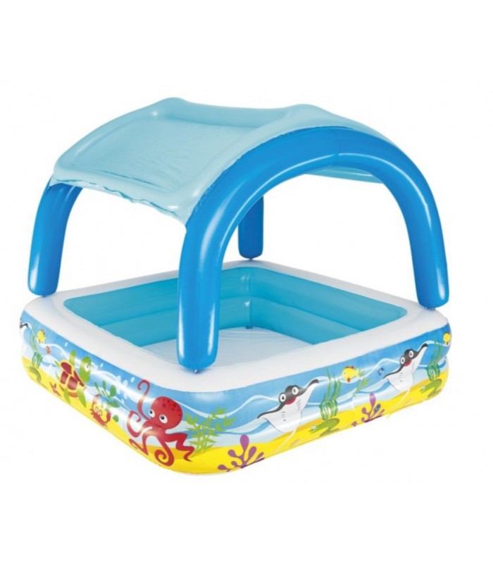 BESTWAY - Piscina inflable Infantil con Parasol 140x140x114 cm