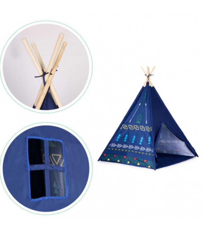 Carpa Teepee para Niños Azul