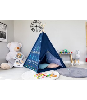 Carpa Teepee para Niños Azul