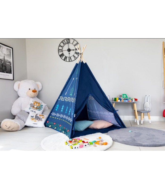 Carpa Teepee para Niños Azul